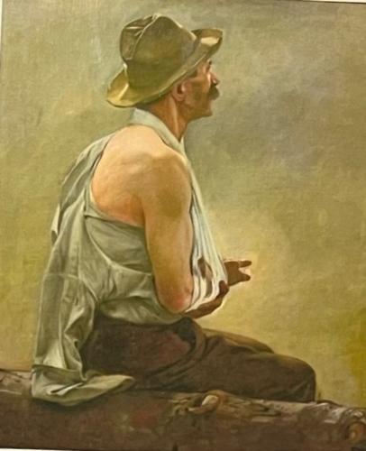 1906, Study of Wounded Confederate, for 4th Minnesota painting