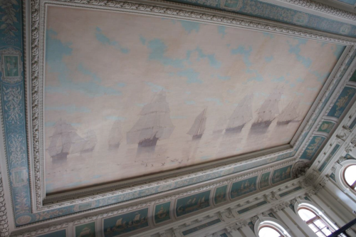 1900, Entering the Harbor, mural for Baltimore Customs House