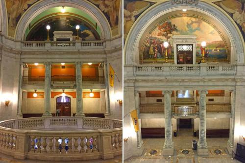 1906, Hudson County Courthouse, NJ, Murals and Decoration